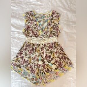 NWOT Free People Watching Waves romper